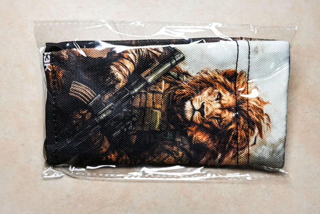 Airsoft-Laufsocke mit Tactical-Löwen-Motiv
