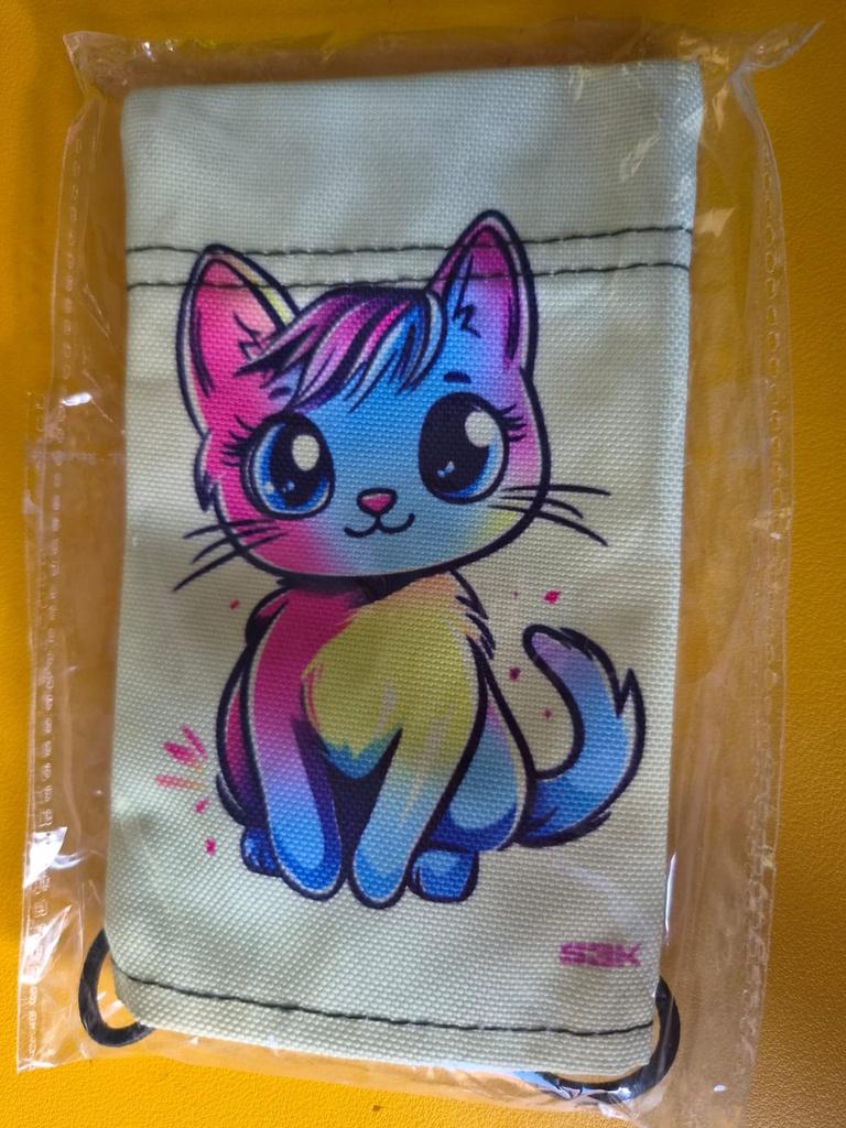 Paintball Laufsocke: Bunte Katze