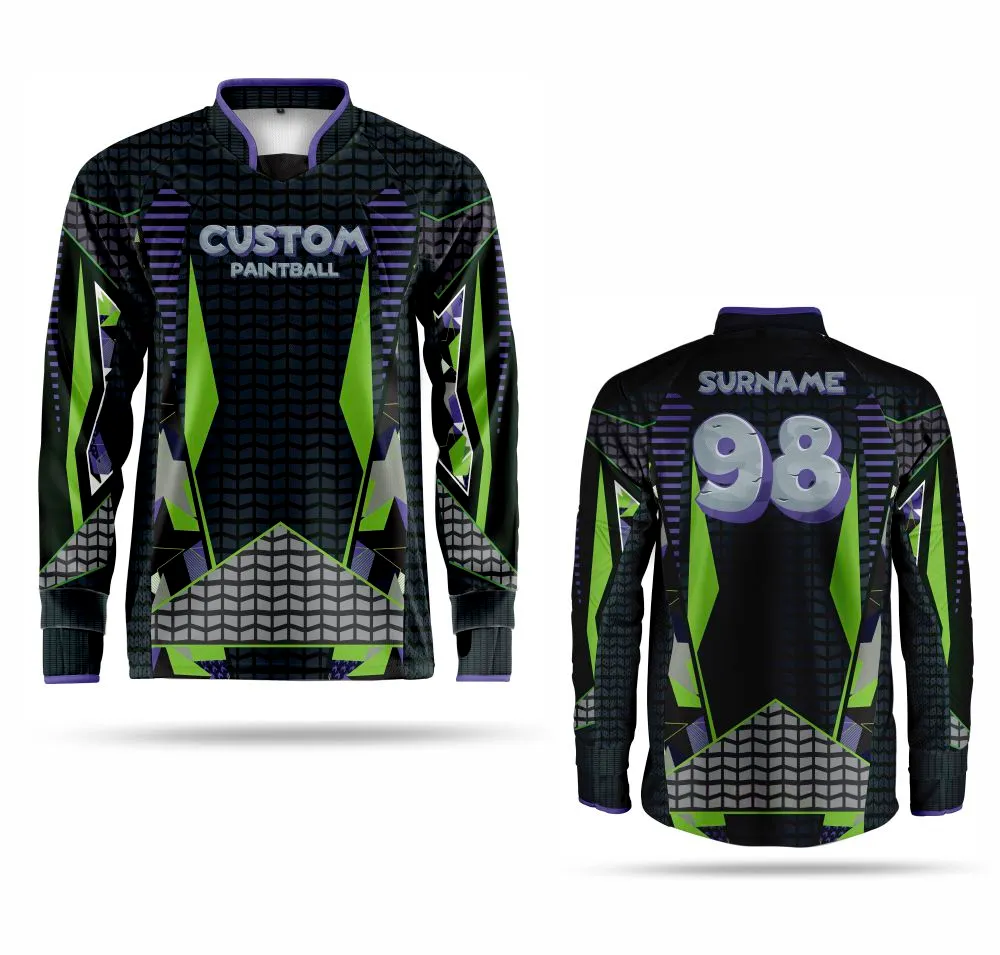 Paintball Trikot - Green Grey