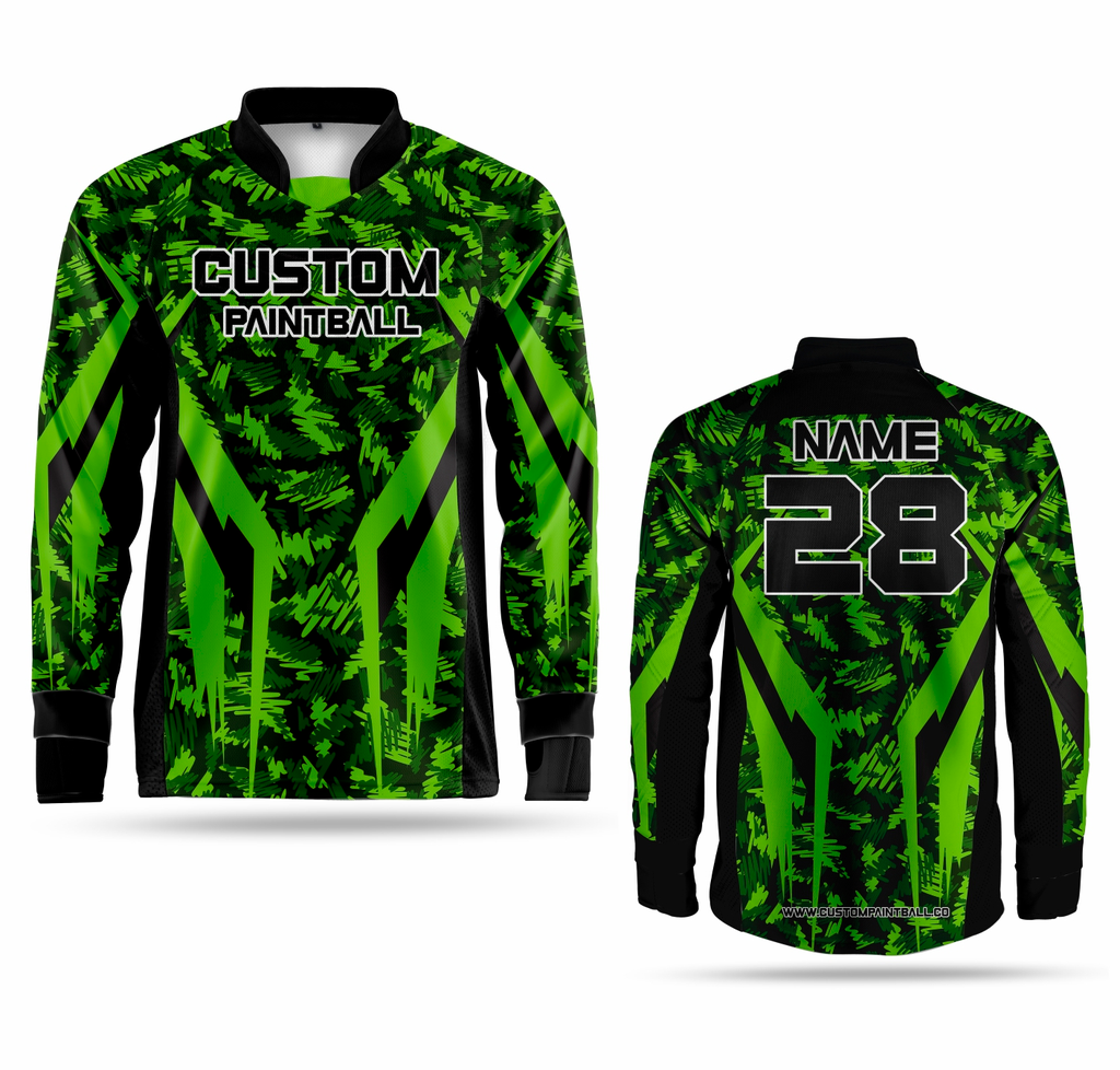 Paintball Trikot Green - in Giftgrün