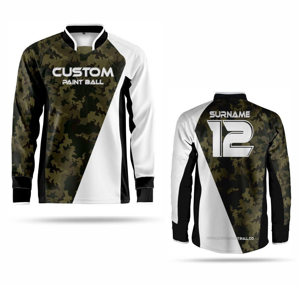 Paintball Trikot Green Tan