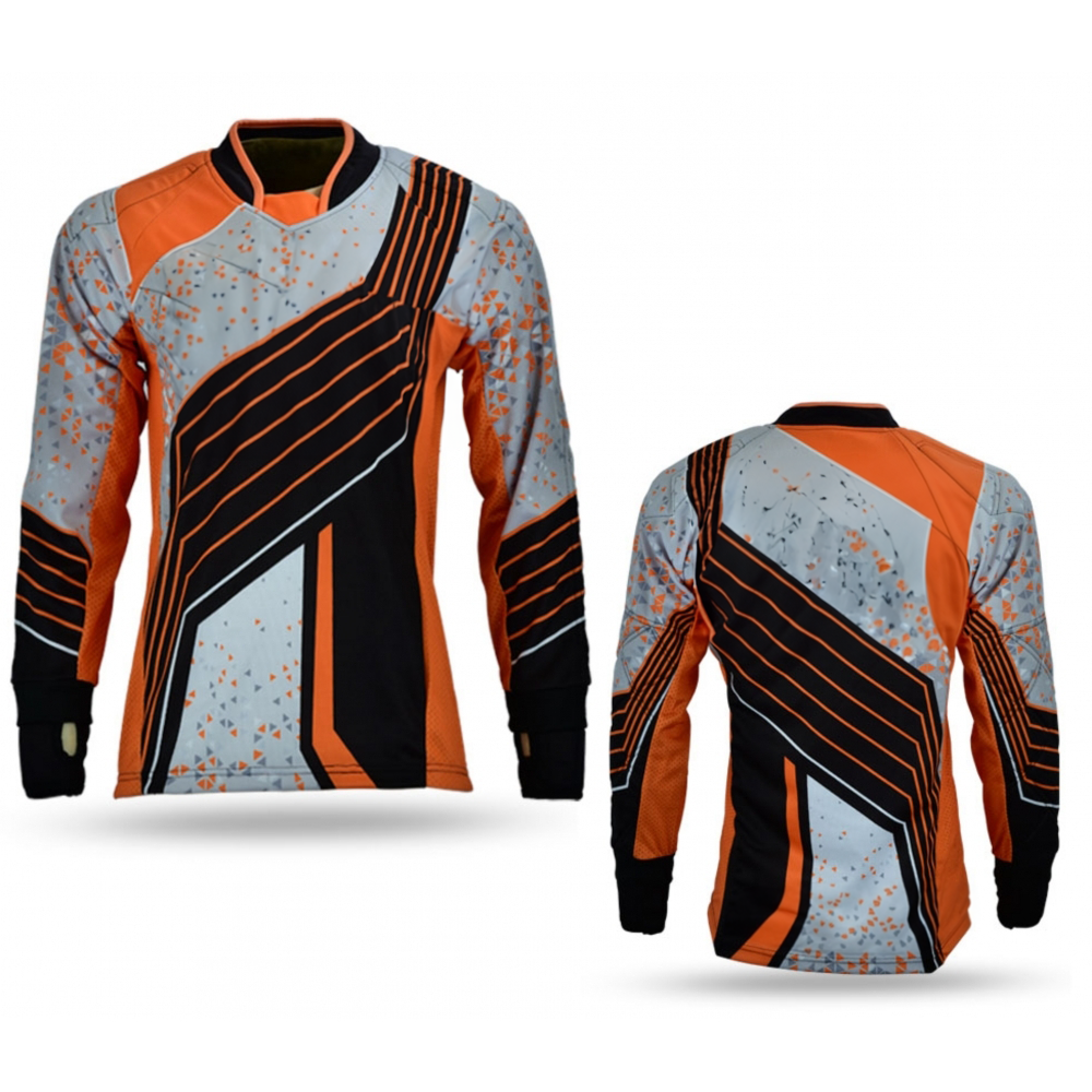 Paintball Trikot Orange Stripe
