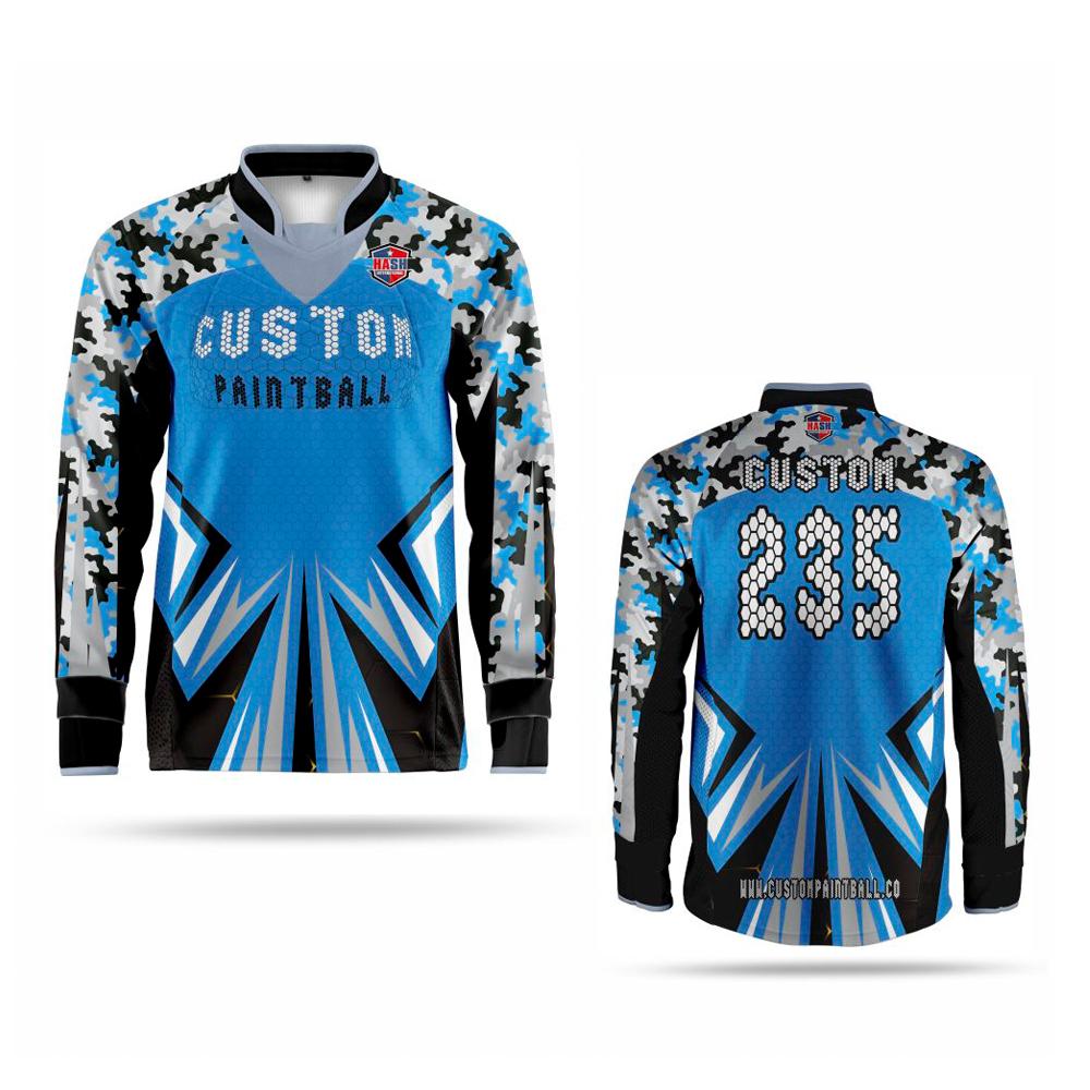Paintballkleidung: Paintball Trikot "Blue Puzzle"