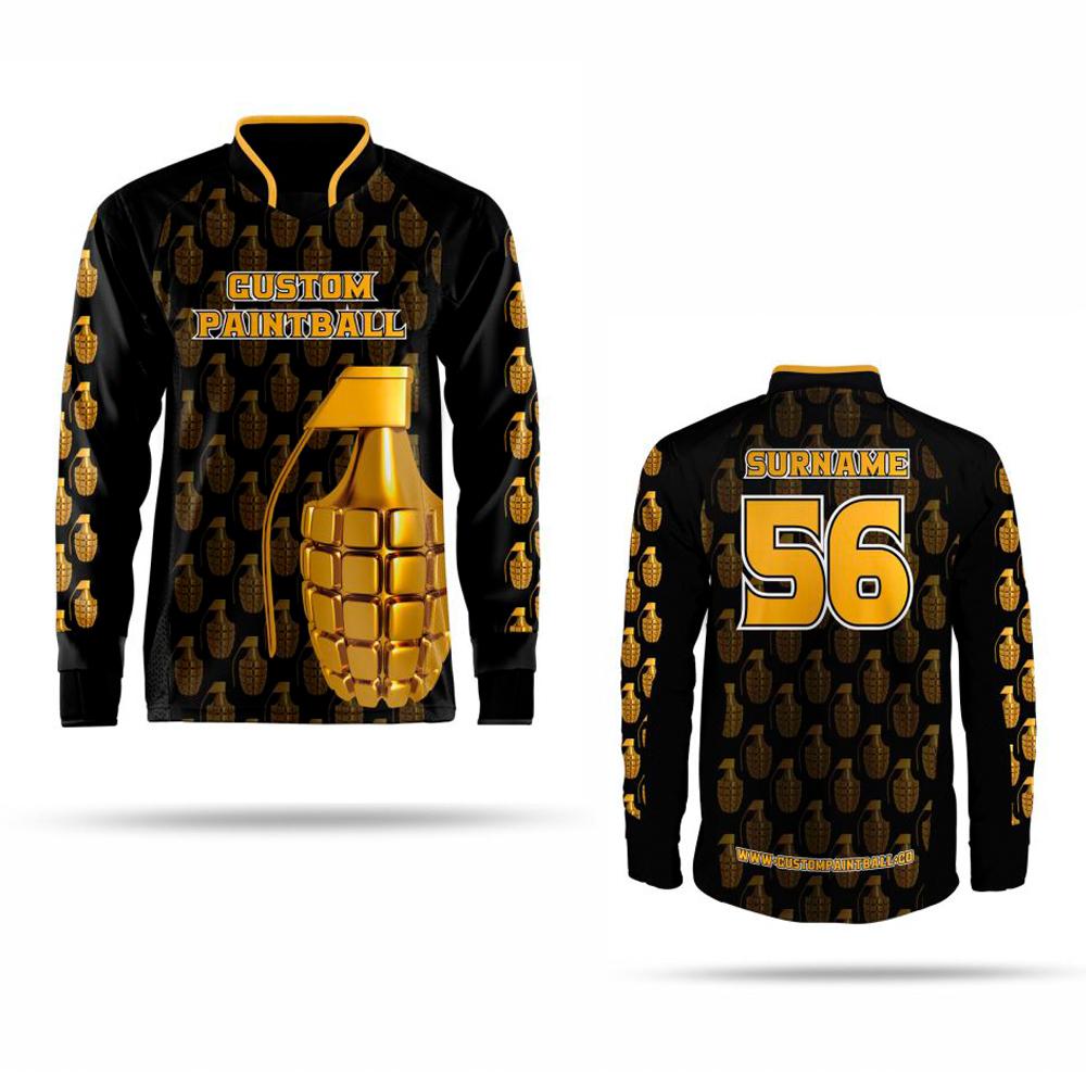 Paintballkleidung: Trikot "Golden Grenade"