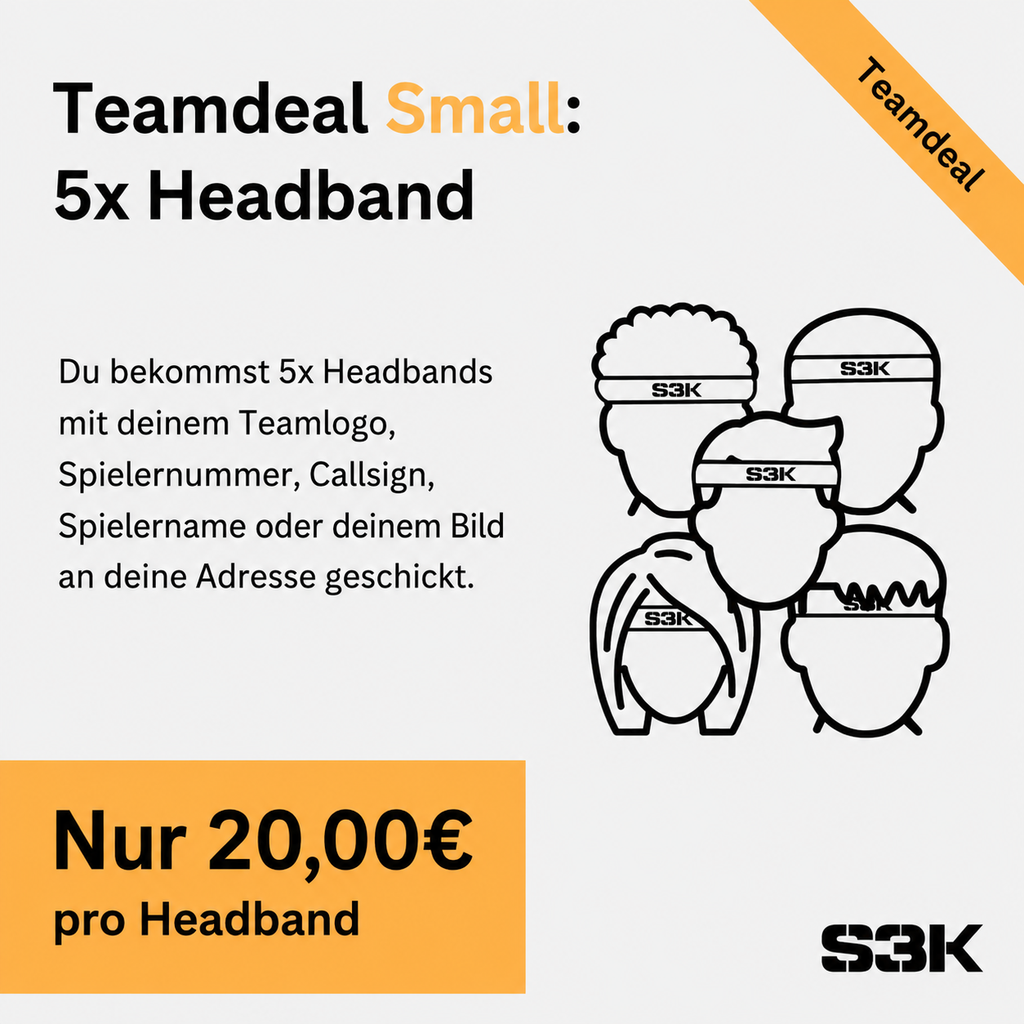 5x Headbands im Teamdeal Small