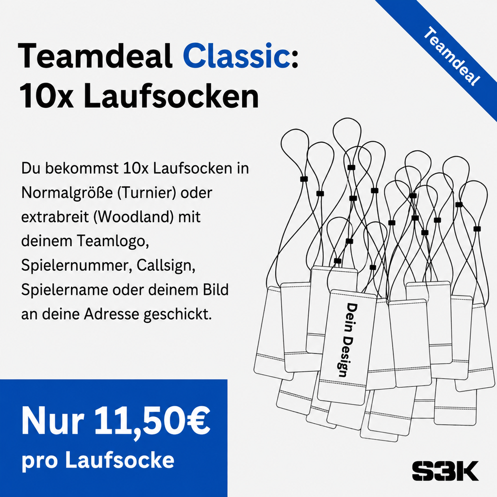 10x Laufsocken im Teamdeal Classic (10x16 cm (extrabreit))