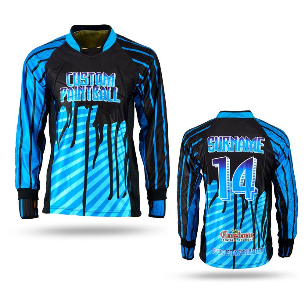 Colourful Paintballjersey (Blau)