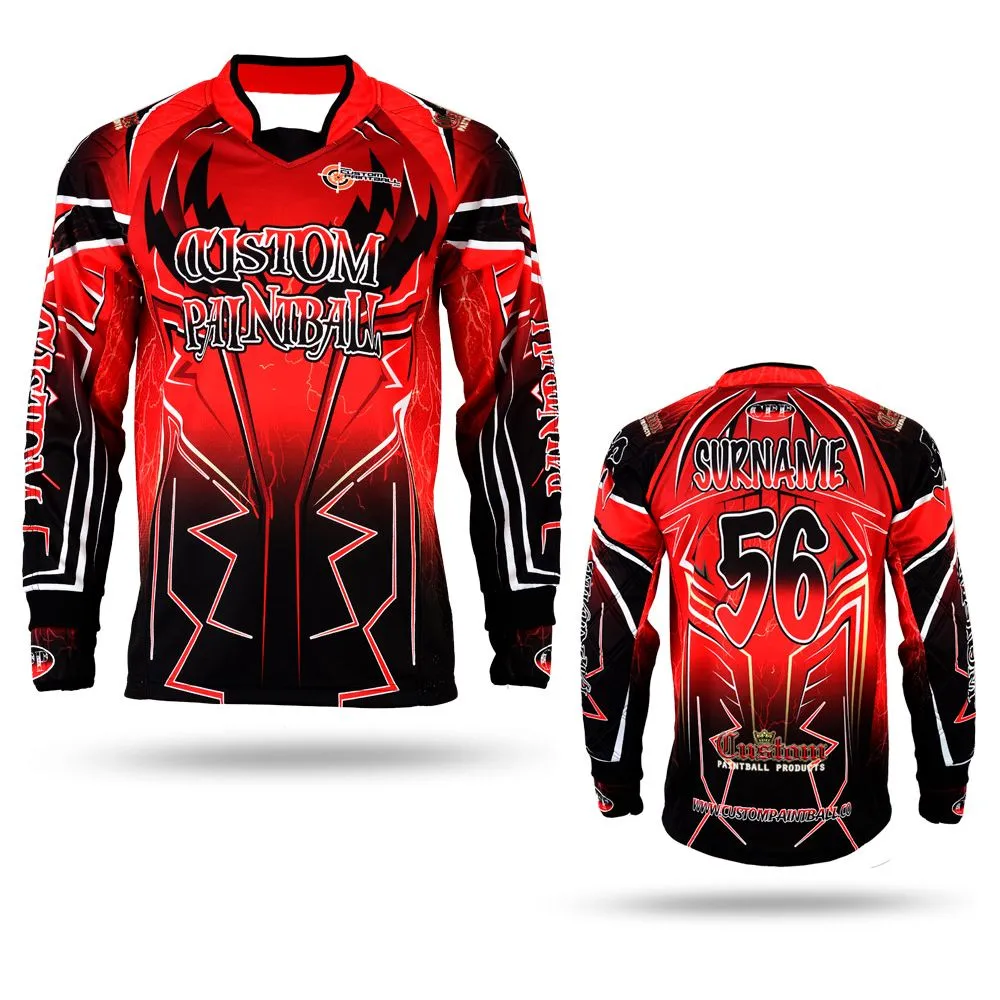 Custom Paintball Jersey - Red (S bis 8XL) (S)