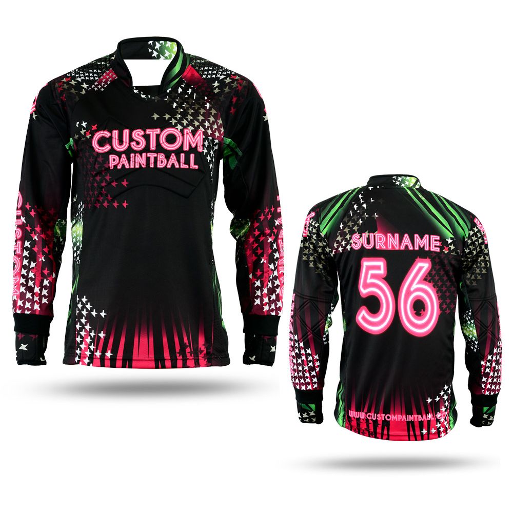 Custom Paintballjersey White Stars
