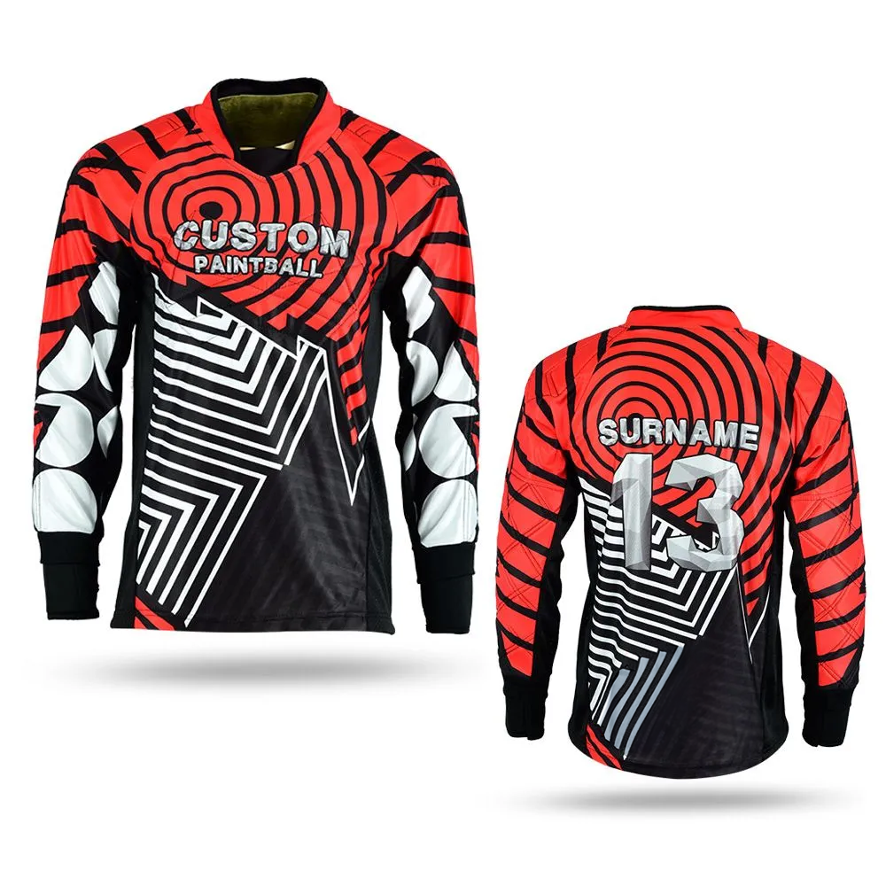 Custom Paintball Jersey Red Target