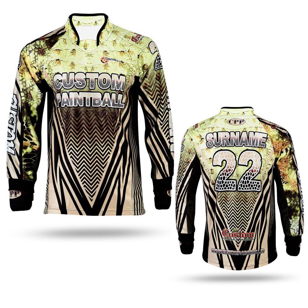 Paintballjersey Reptile Yellow