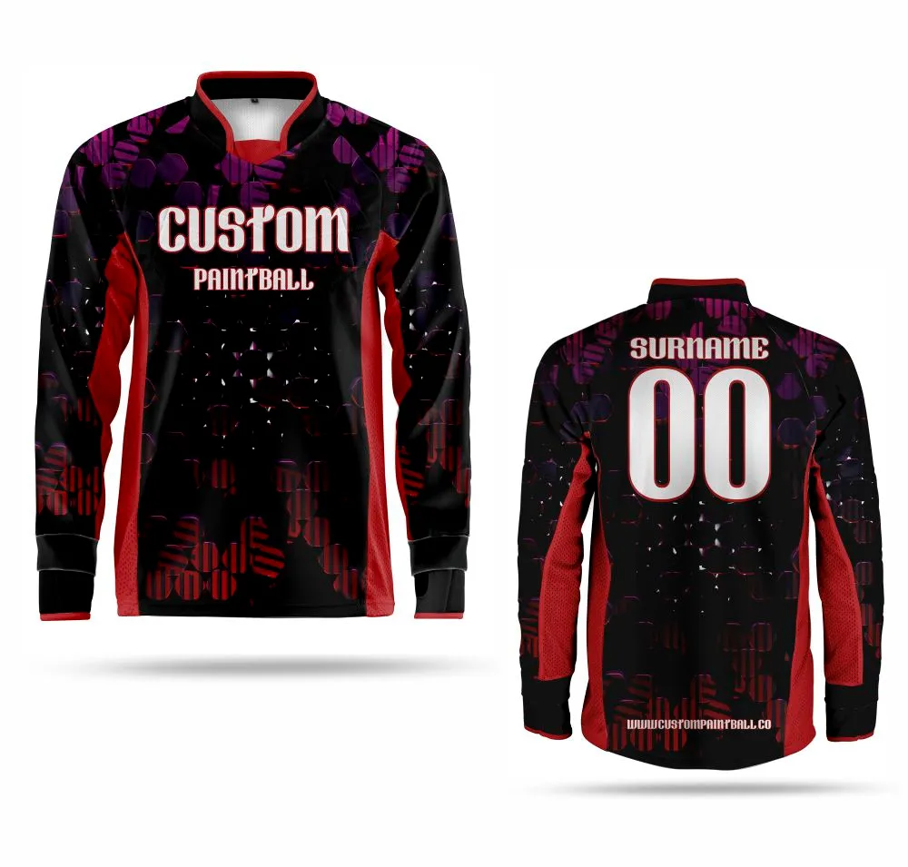Paintball Bekleidung - Jersey Purple-Red