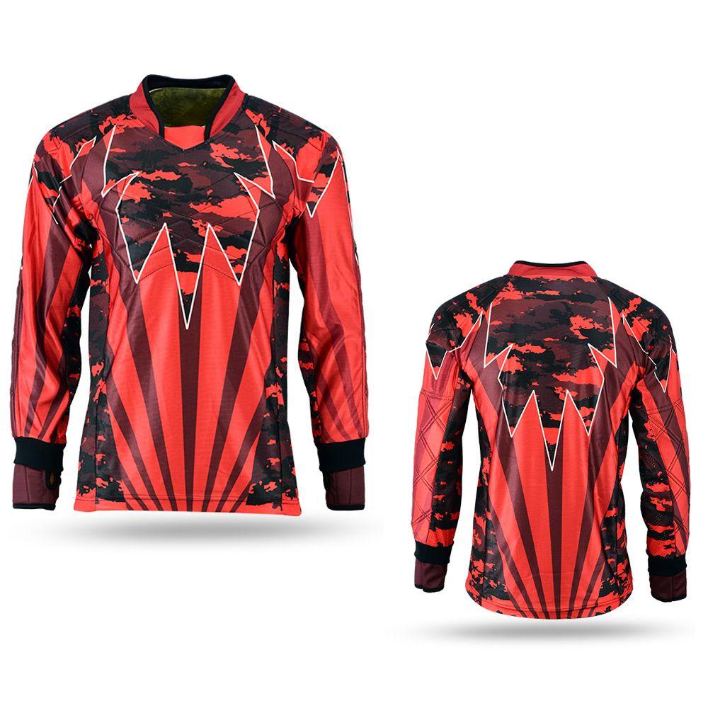 Paintball Jersey Camo rot / schwarz