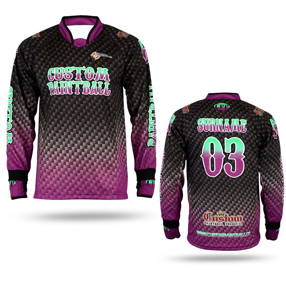 Paintball Jersey Purple Carbon
