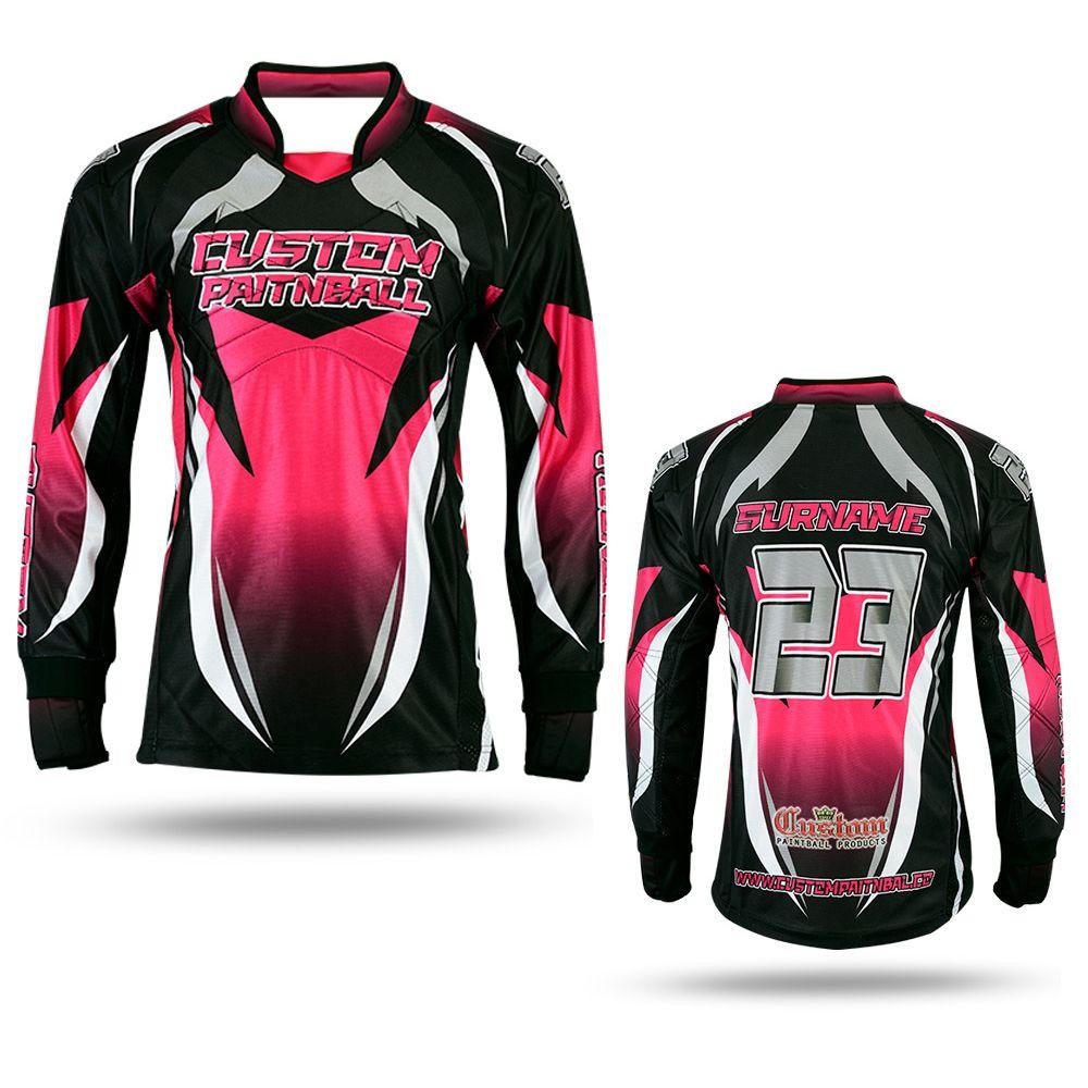 Paintball Jersey in Rosa / Schwarz