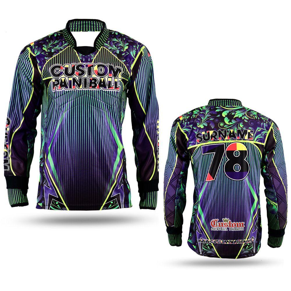 Paintball Jersey Purple / Green