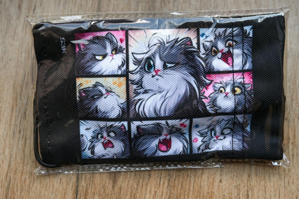 Laufsocke für Airsoftspieler mit frecher Katzen Collage
