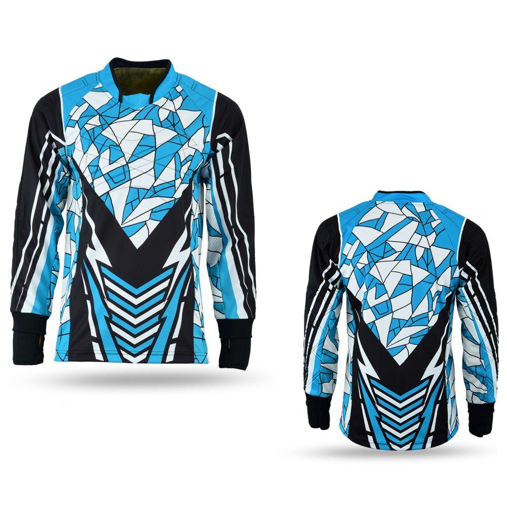 Custom Paintballjersey in blau