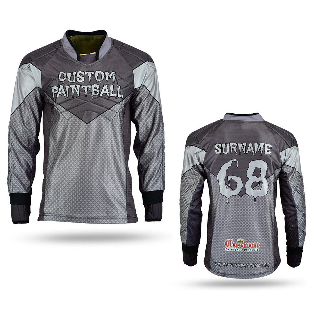 Customjersey Paintball Grau Simple