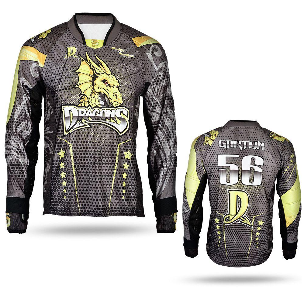 Gelbes Paintballjersey mit Custom Logo