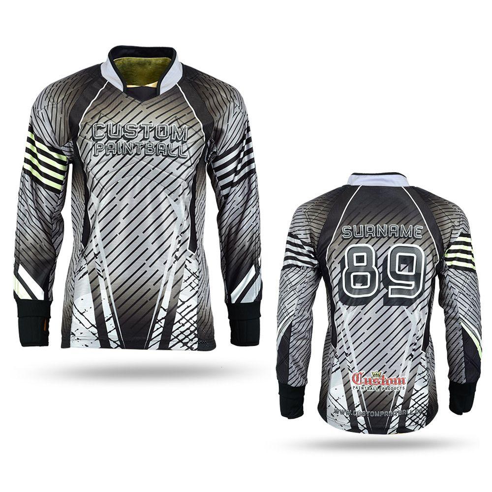 Graues Paintballjersey Stripe