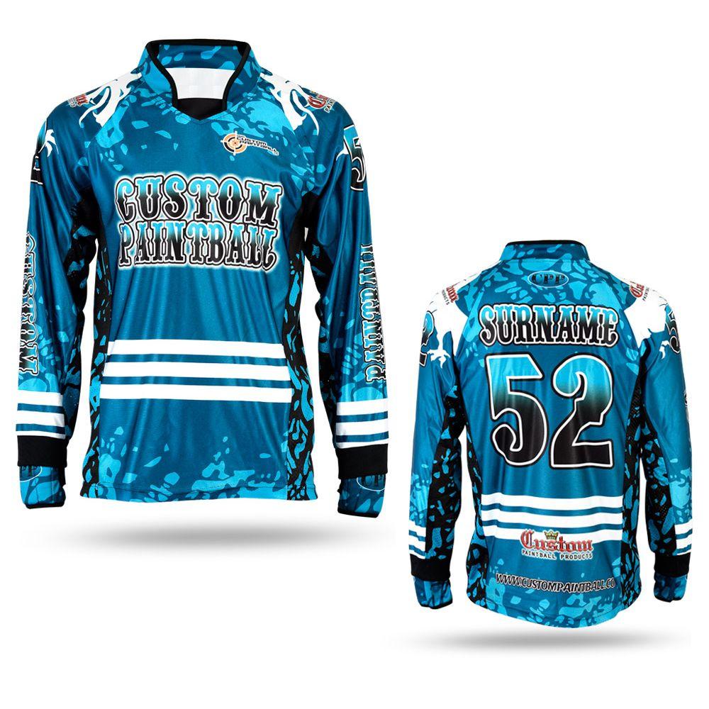 Jersey für Paintball - Türkies / Blau