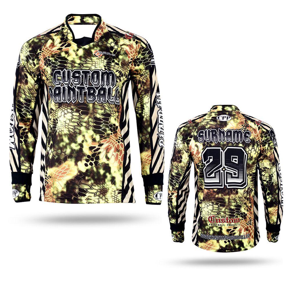 Paintball Jersey (Custom) Woodland Yellow