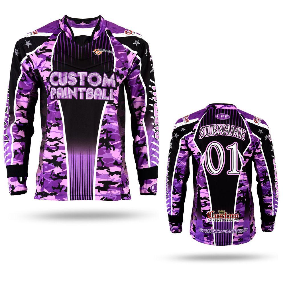 Paintball Jersey Camouflage Lila