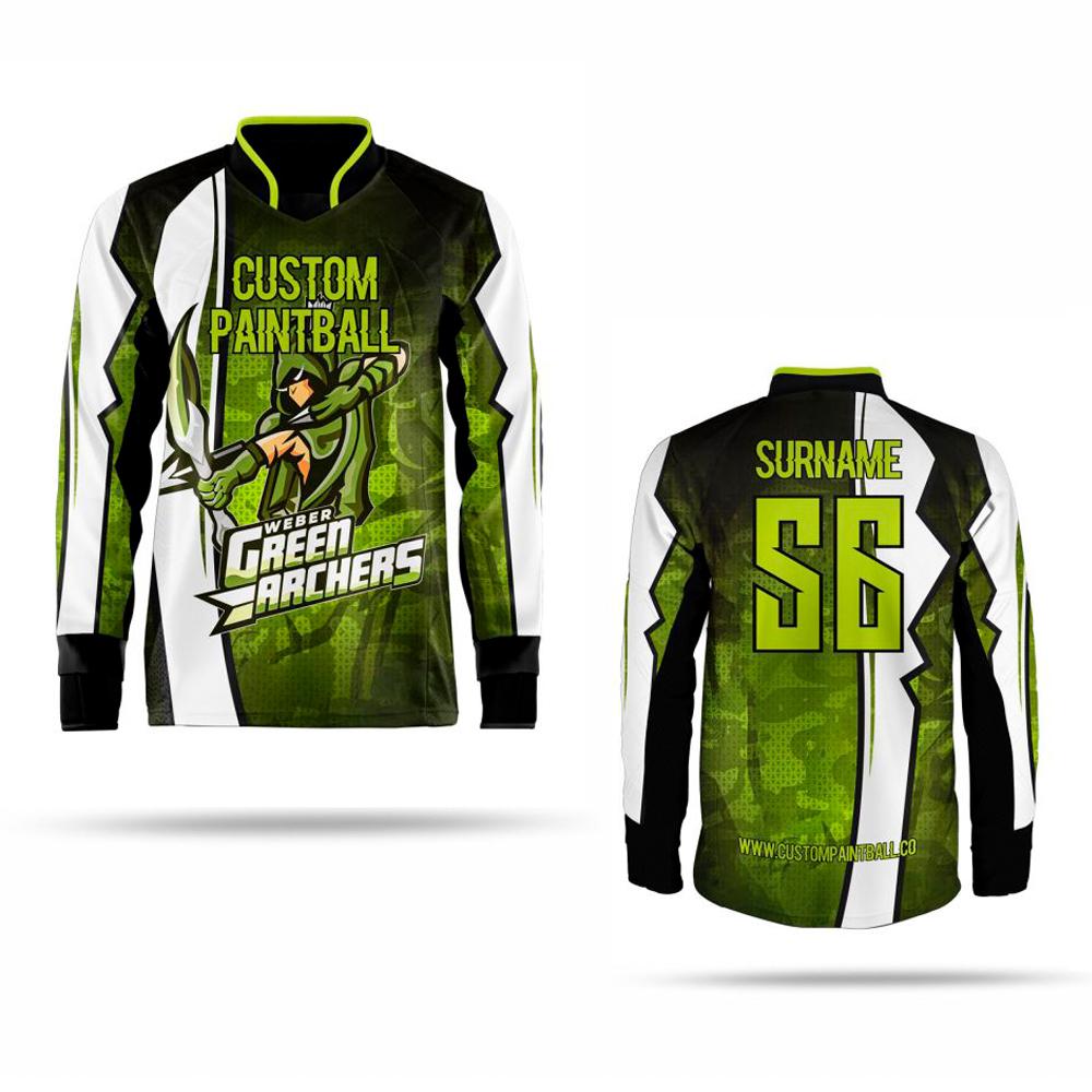 Paintball Trikot Green Archers – Custom Jersey mit Logo