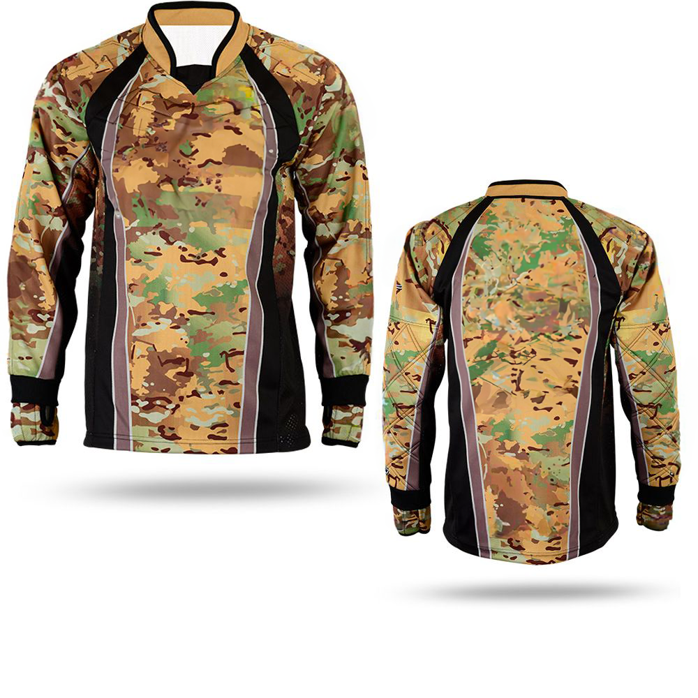 Paintballjersey Camouflage Brown