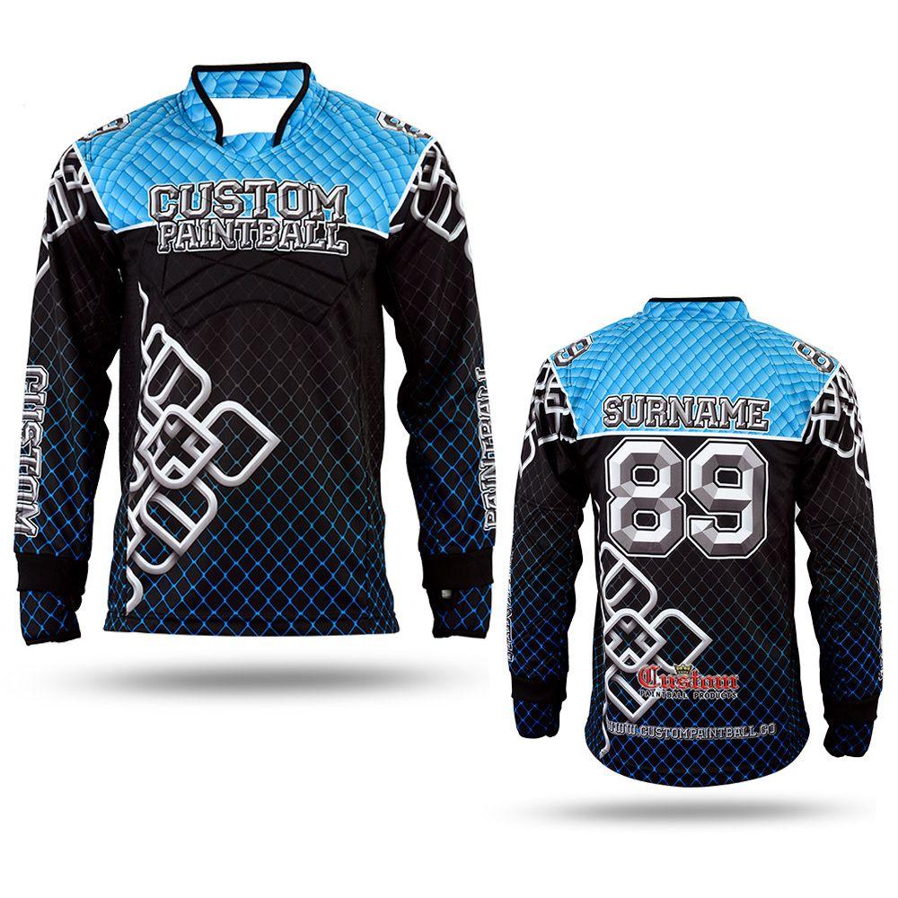Paintballjersey blue / black